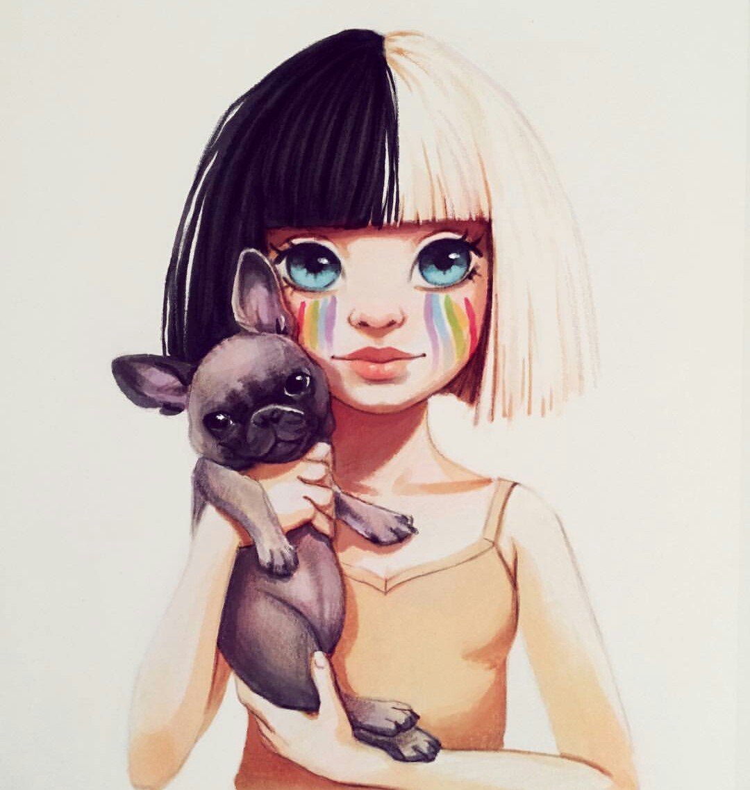 Мультяшная девочка в очках