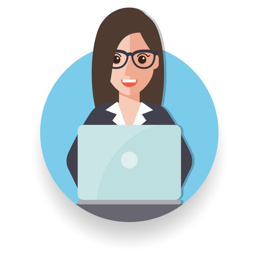 Женщина в офисе со спины