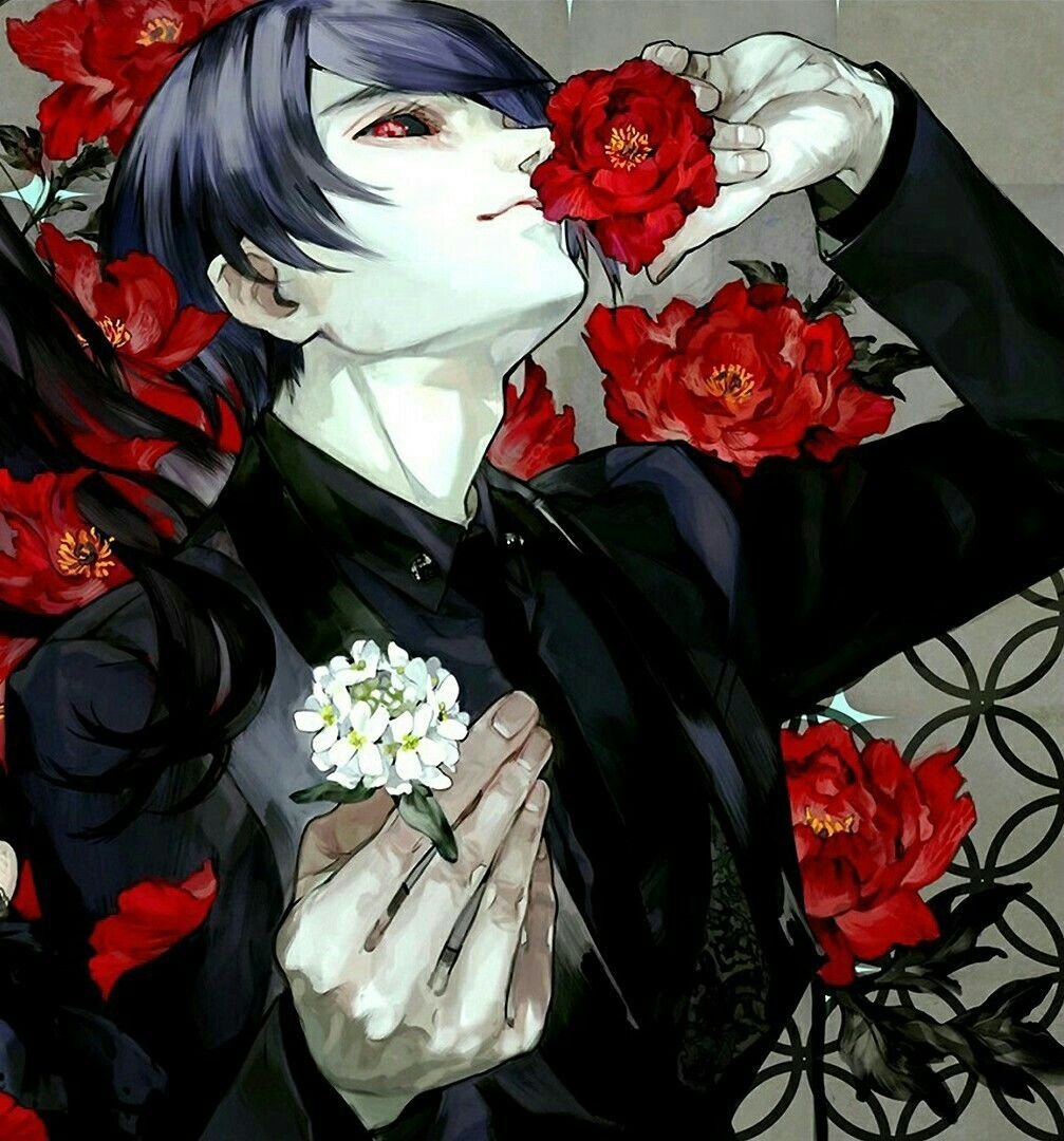 Аниме парень с маской на лице