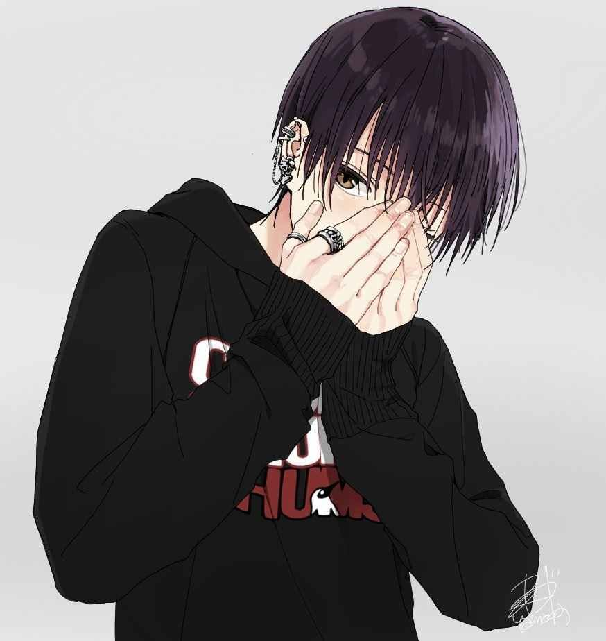 Аниме мальчик в ма ське