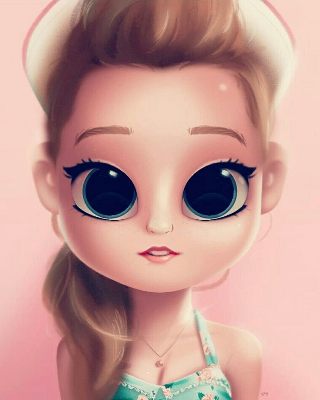 Милые нарисованные девочки