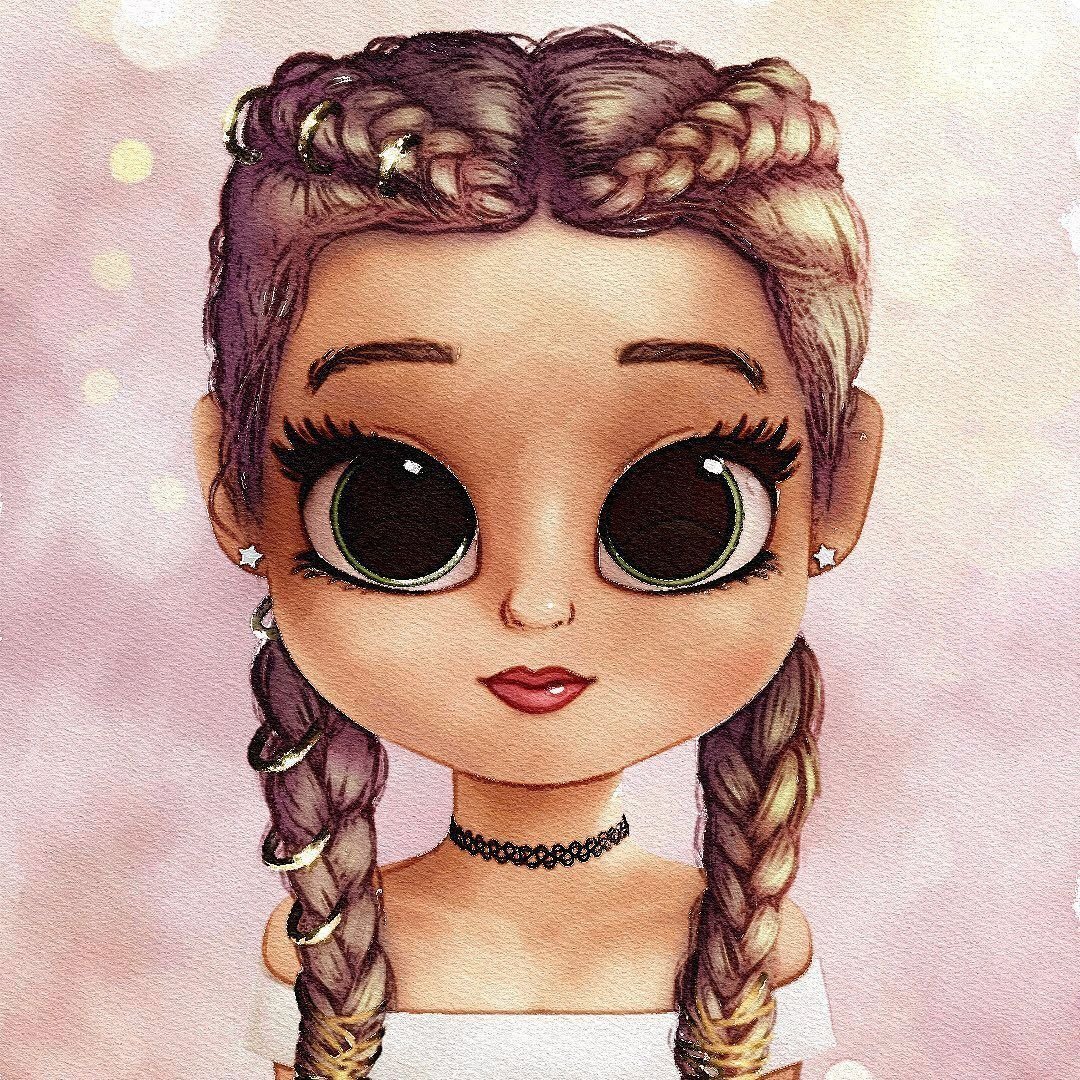 Мультяшные девочки в кепках