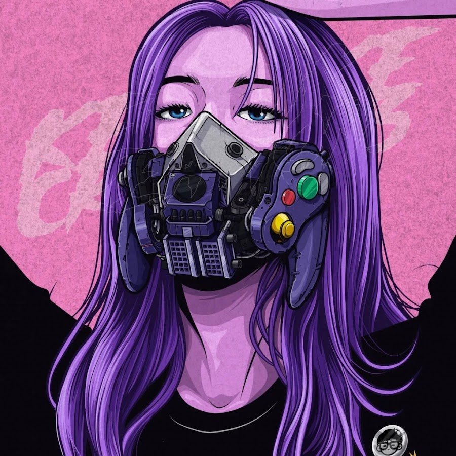 Нарисованная девушка с фотоаппаратом