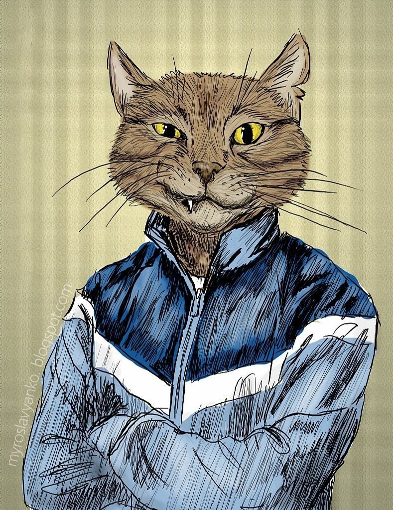 Кошечка в очках