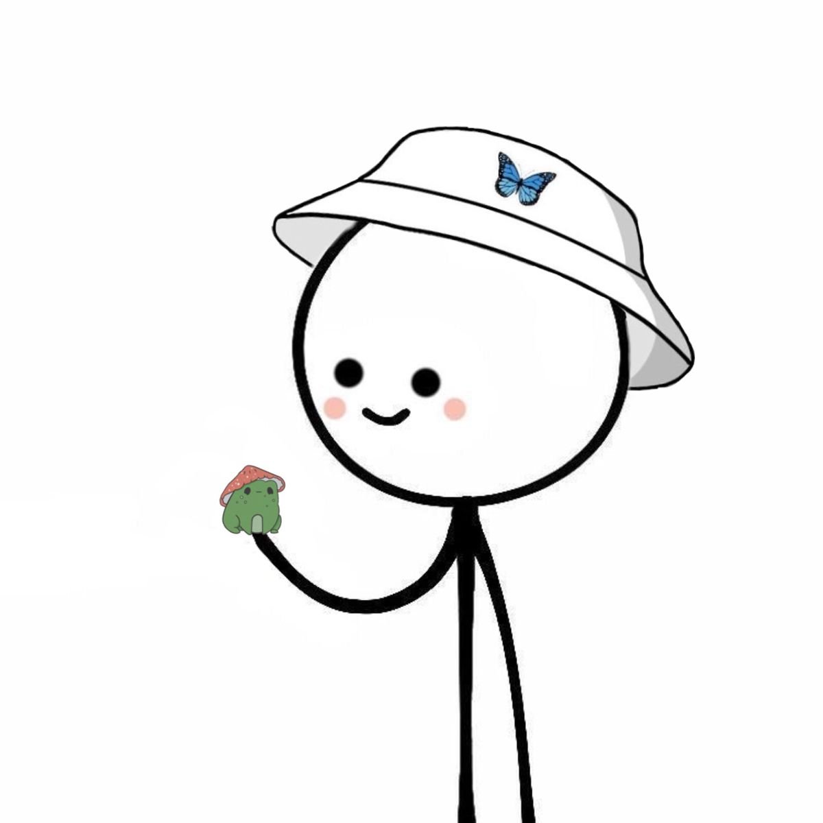 Стикеры с нарисованным человечком