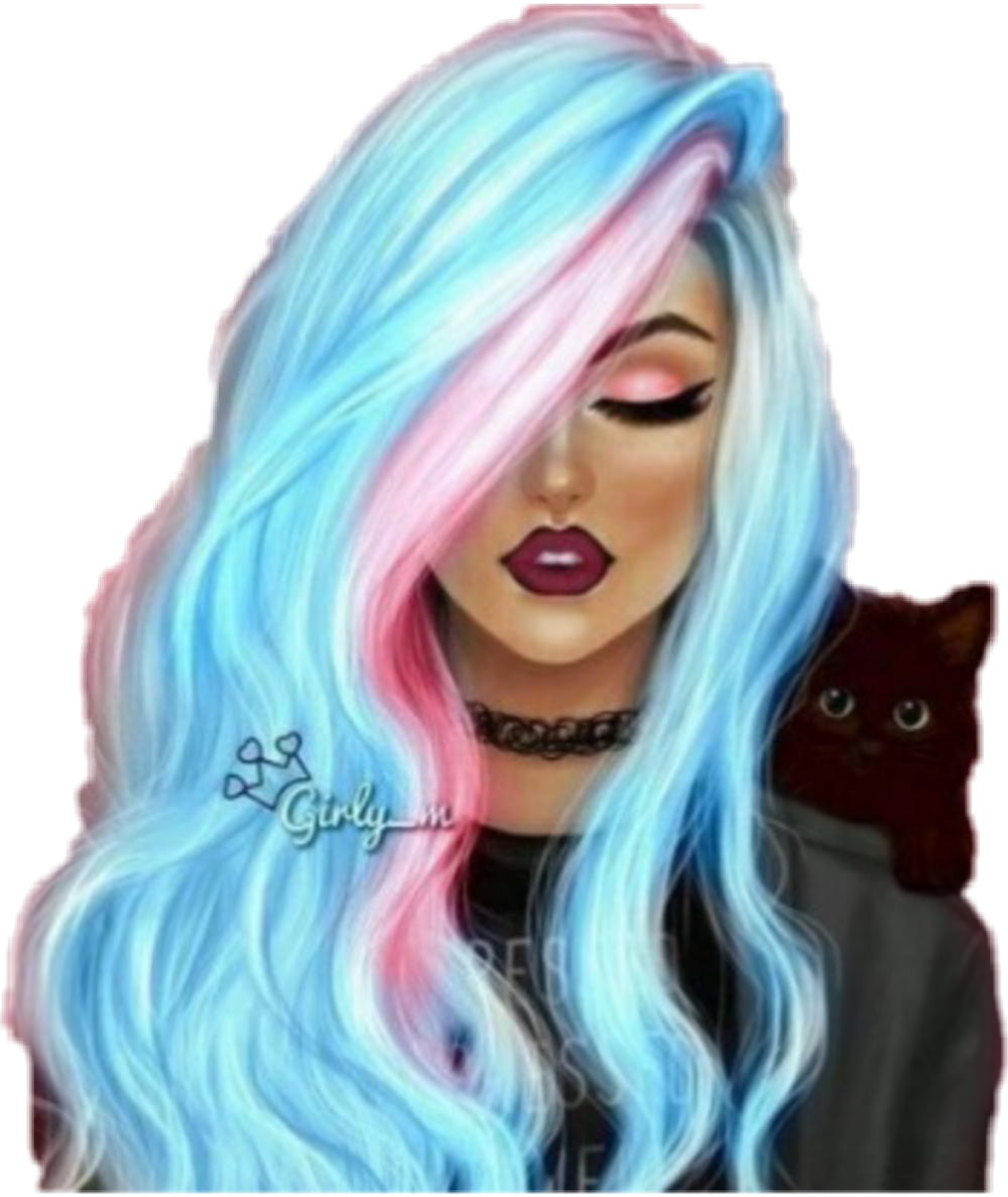 Милые мультяшные девушки