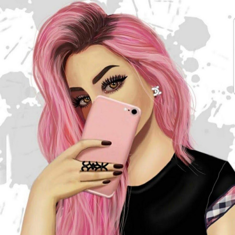 Мультяшная девочка в шапке