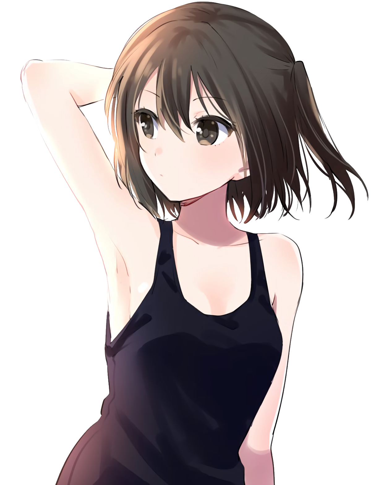 Аниме девушка с каре