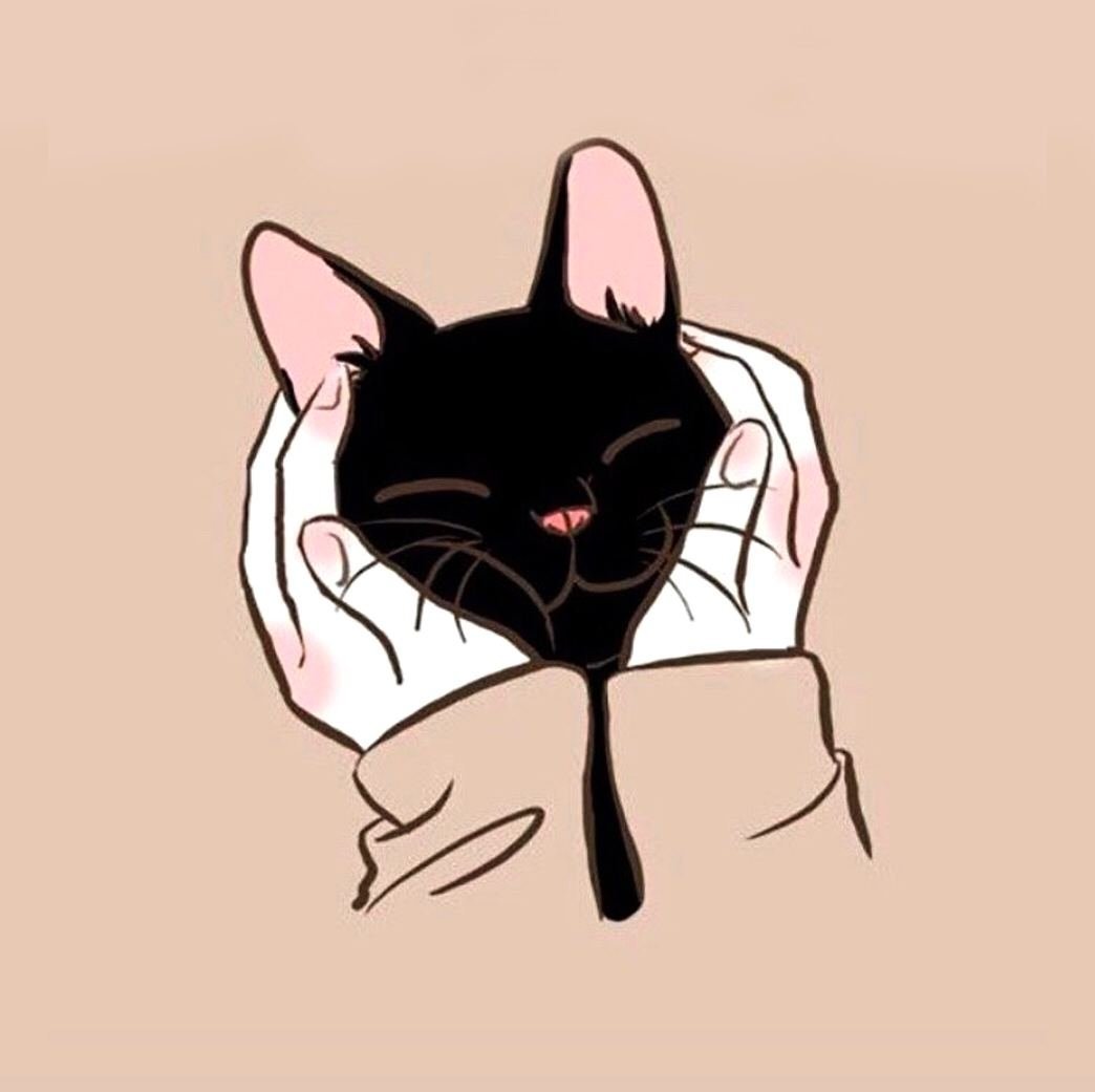 Кот арт для срисовки