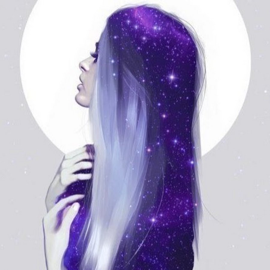 Рисованная девушка в солнечных очках