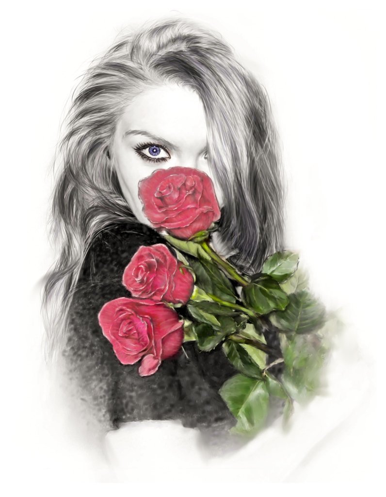 Арт картинки девушек на аву