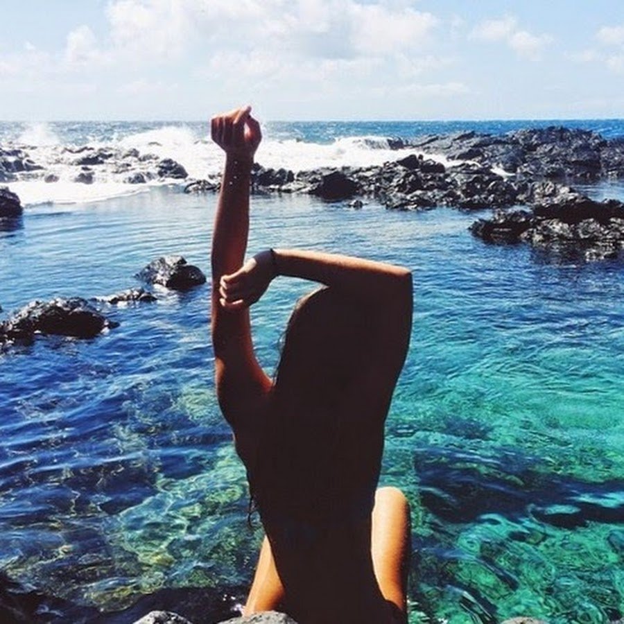 Девушка на море Эстетика