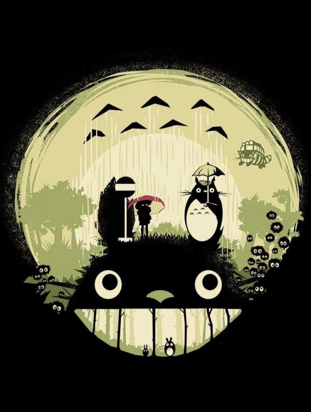 Тоторо обои Минимализм