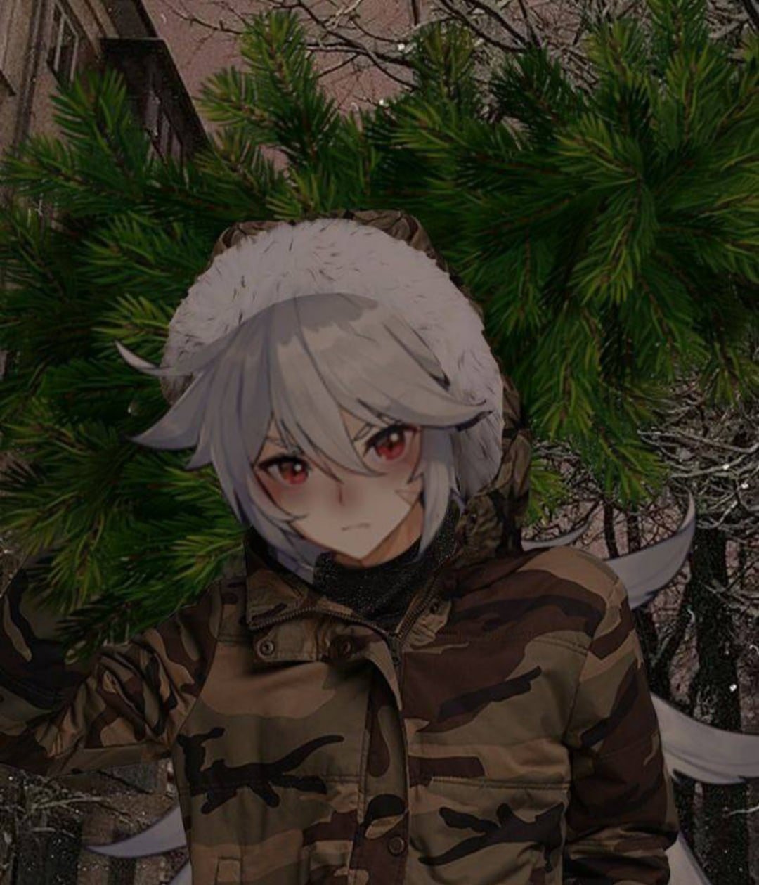 Зимняя шапка аниме