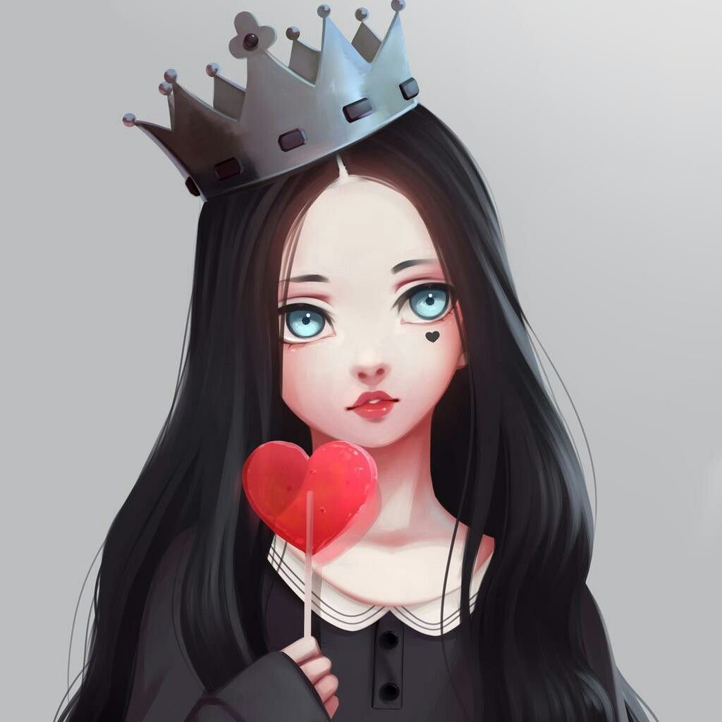 Арты девушек с короной