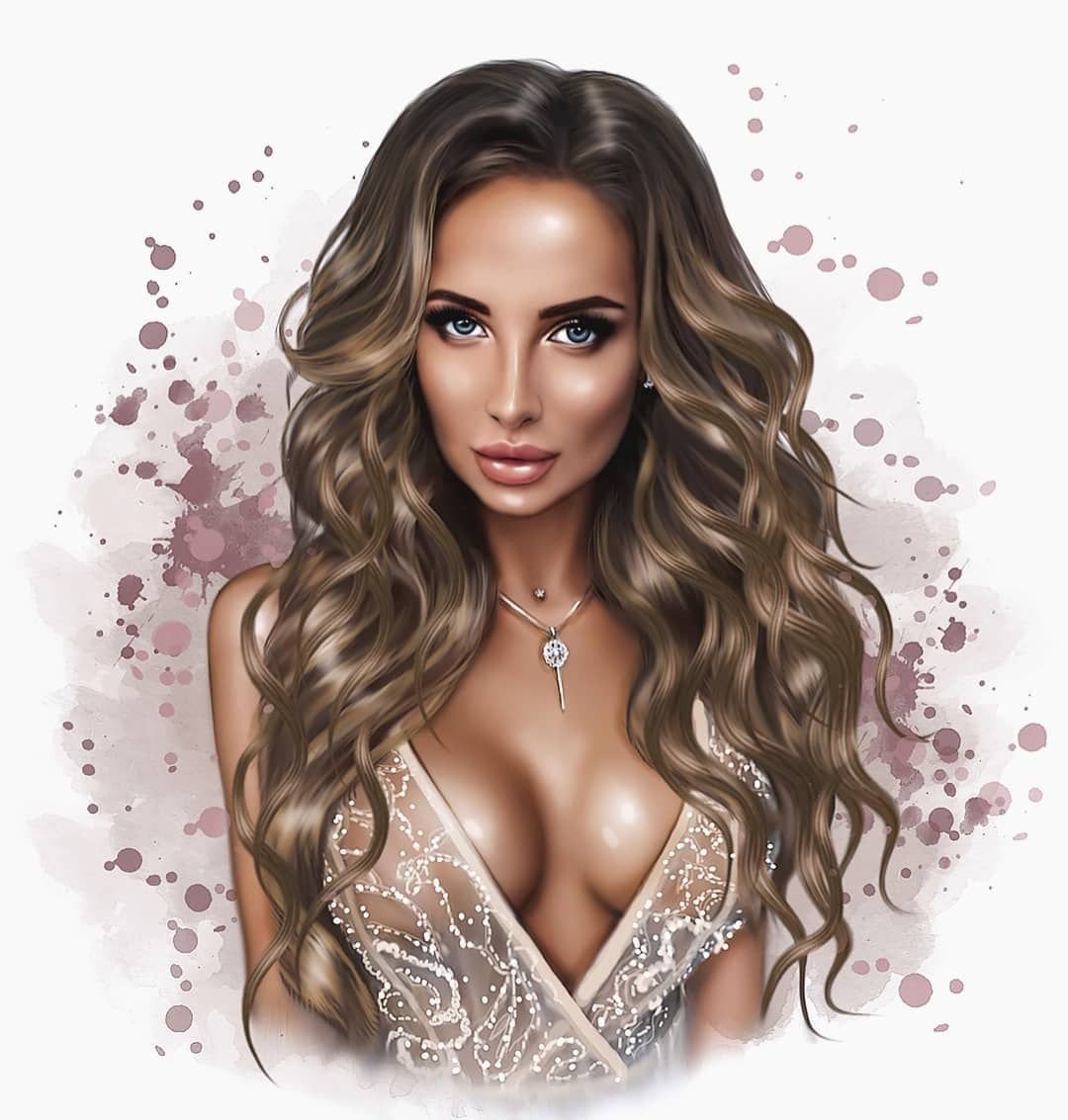 Бьюти иллюстрации девушек