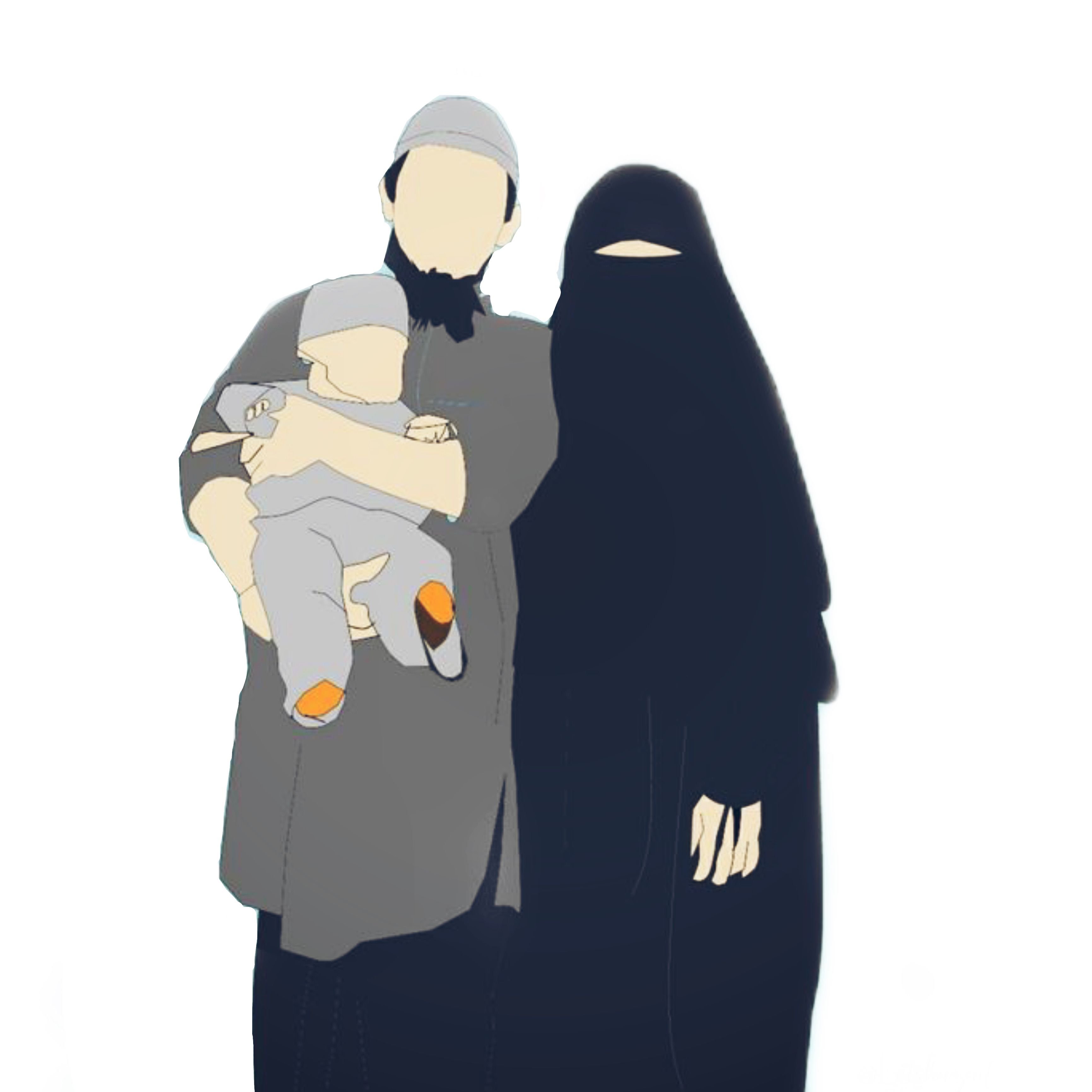 Дети мужа в исламе. Мусульманская семья никаб. Никаб Муслима картина. Мусульманская пара с ребенком.