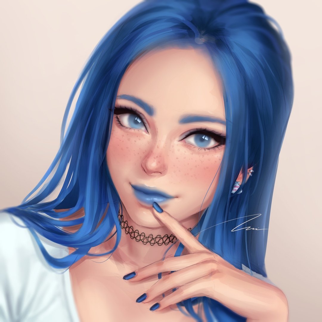 Красивые синие глаза