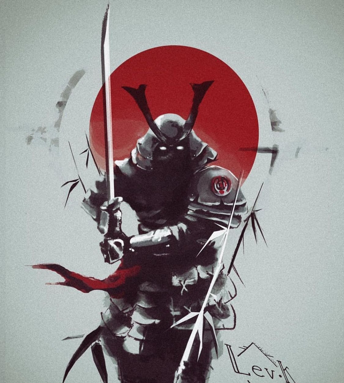 черно белый самурай для стима фото 75