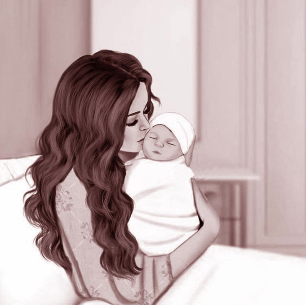 Семейный стильный рисунок