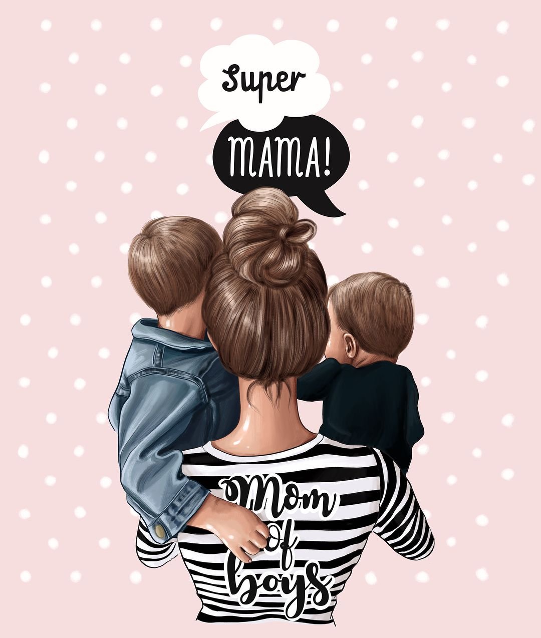 Фотосессия девушка с младенцем