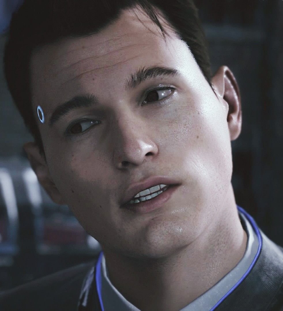 Детройт Беком ХЬЮМАН Коннор улыбается