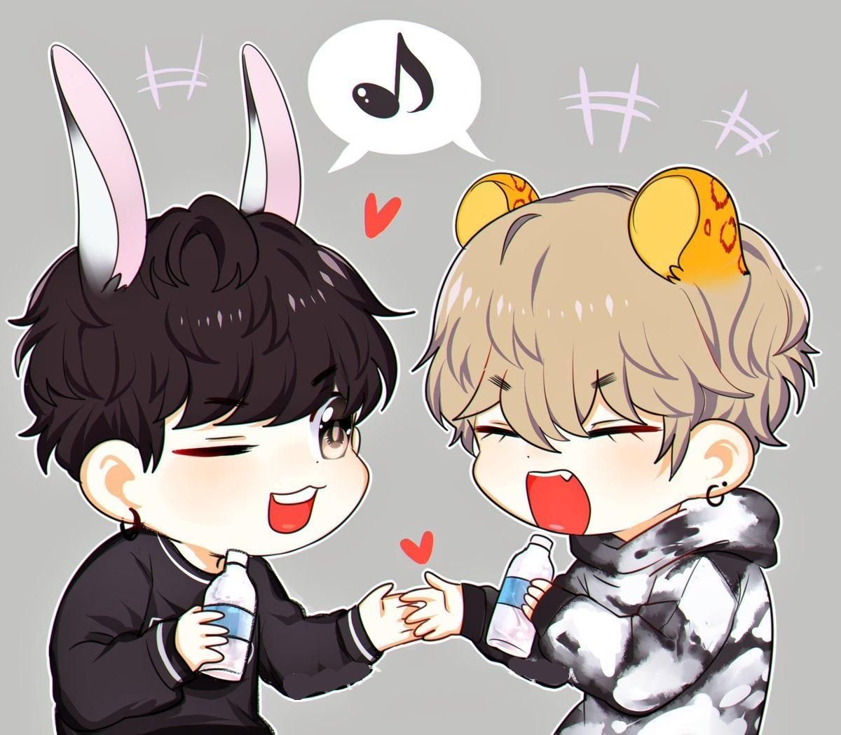 BTS Vkook Чиби