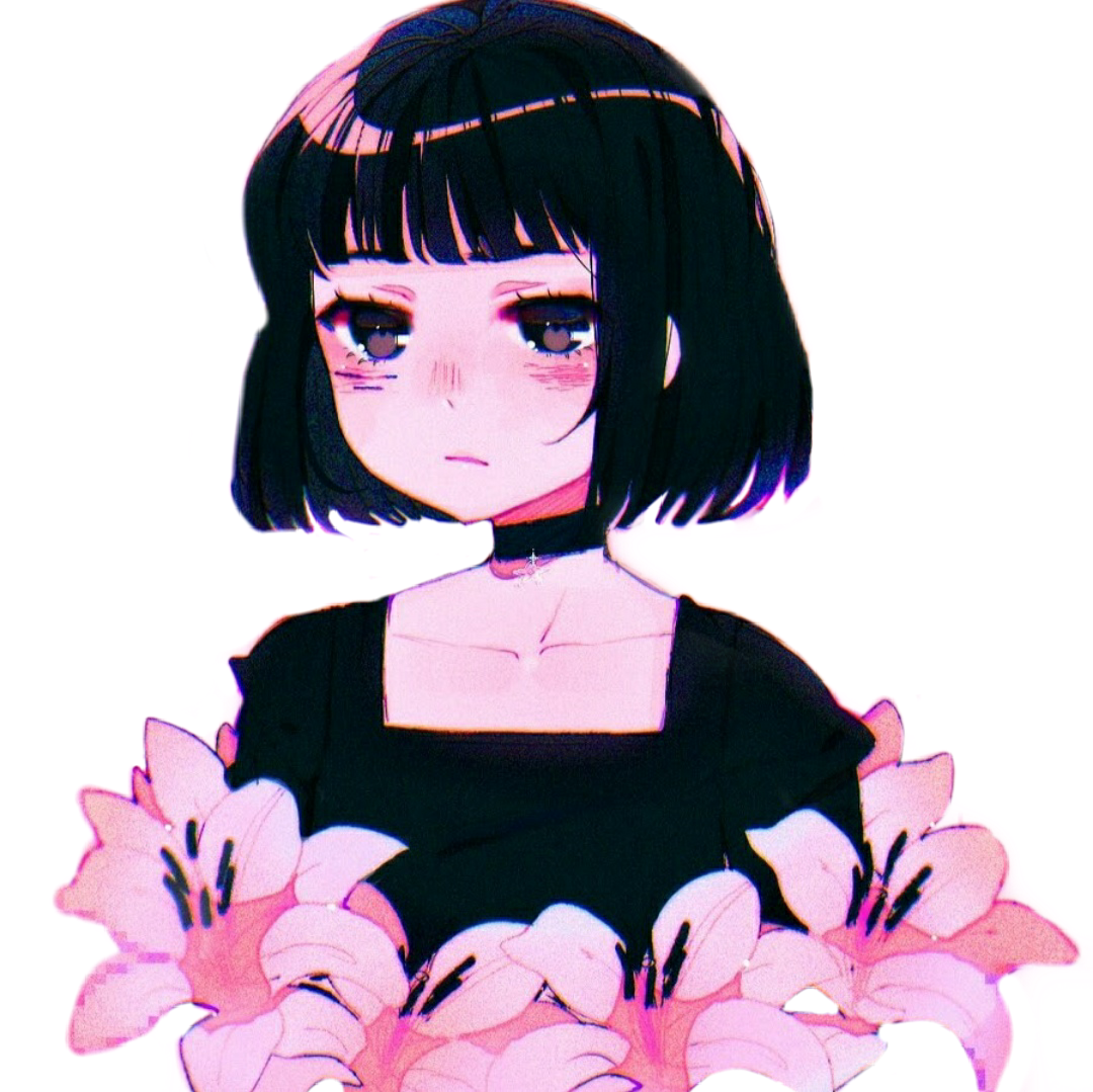 Аниме девушка с каре