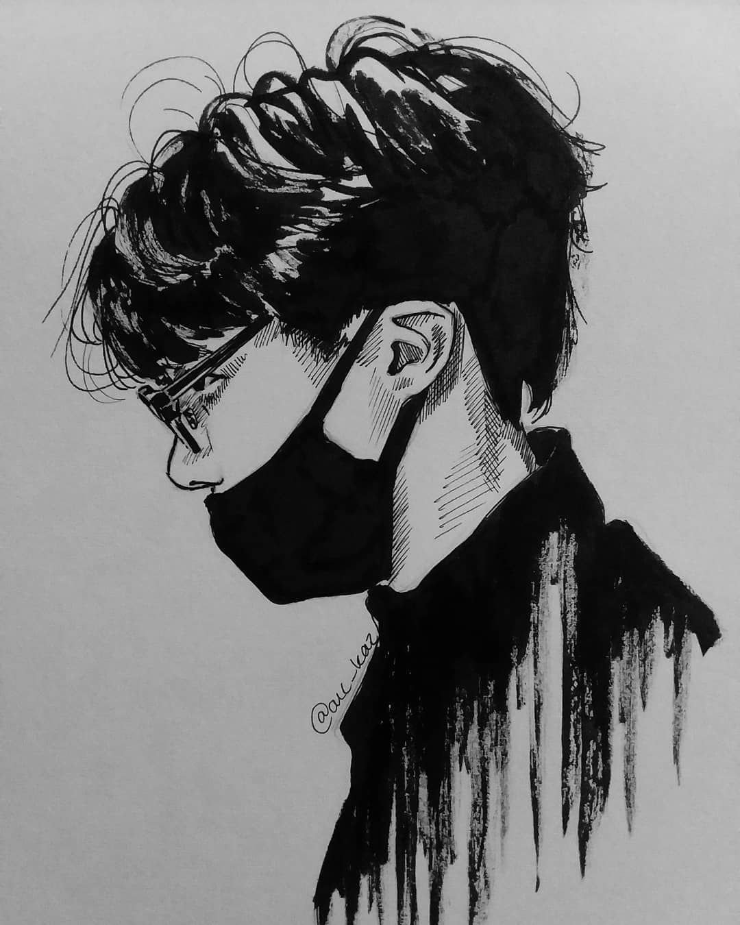 Черно белые арты