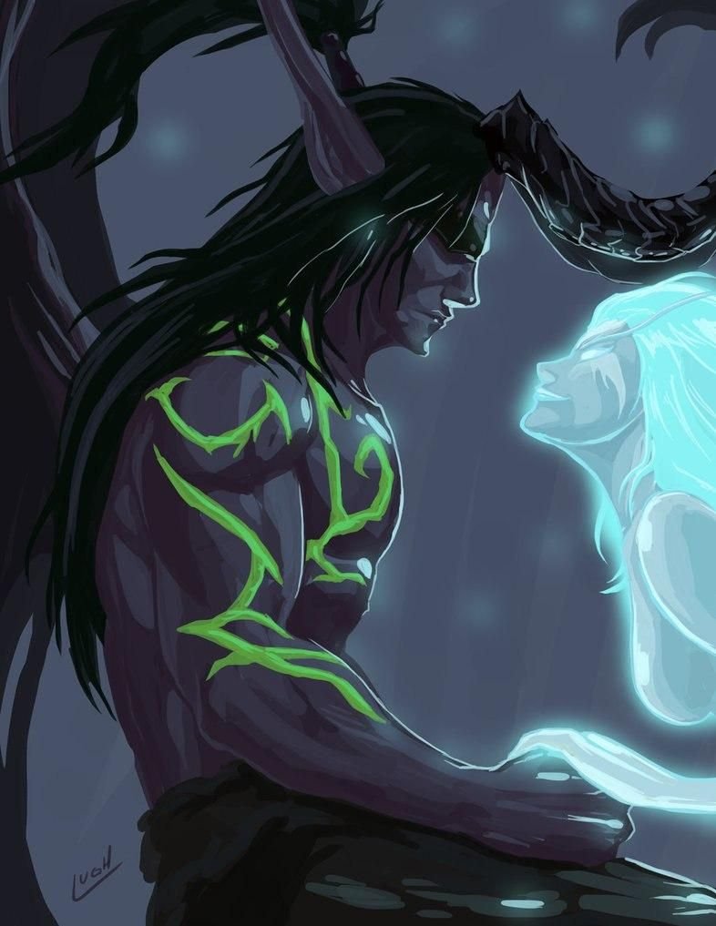 Warcraft Тиранда и Иллидан