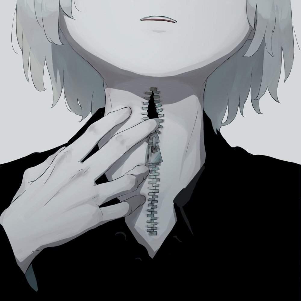 Авы аниме черно белые