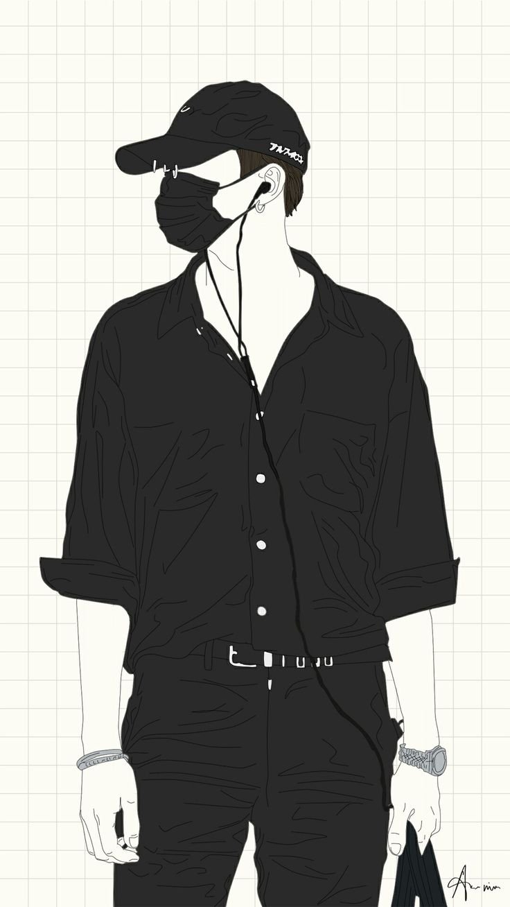 Авы черно белые аниме парни эстетика