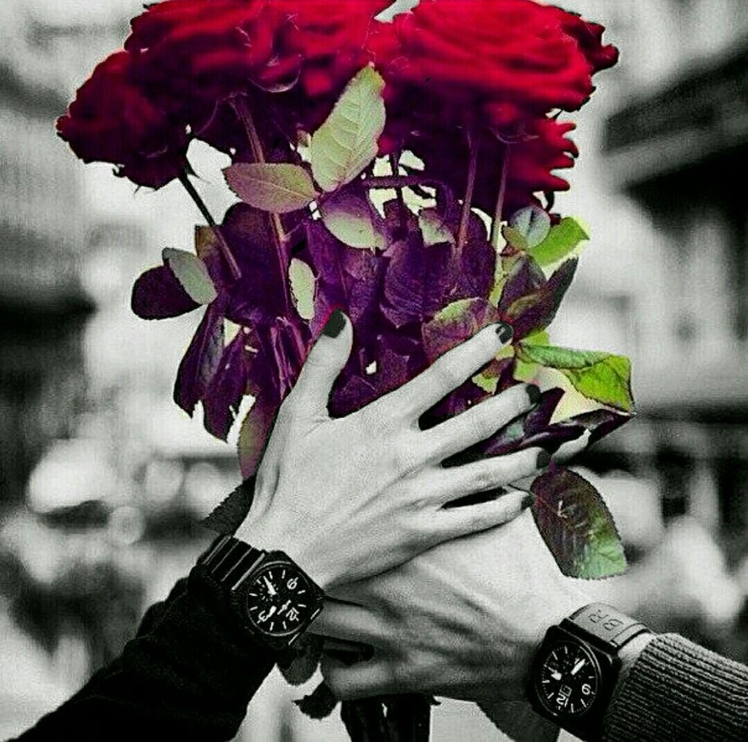 Мусульманка с цветами