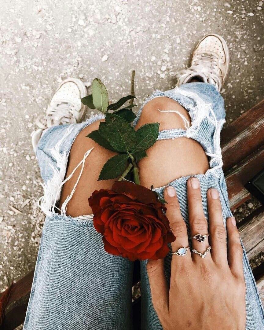 Лицо в цветах