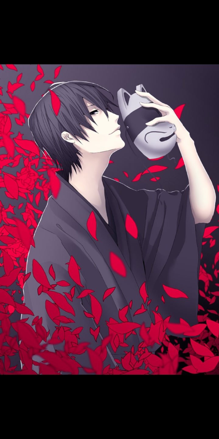 Аниме мальчик в наушниках