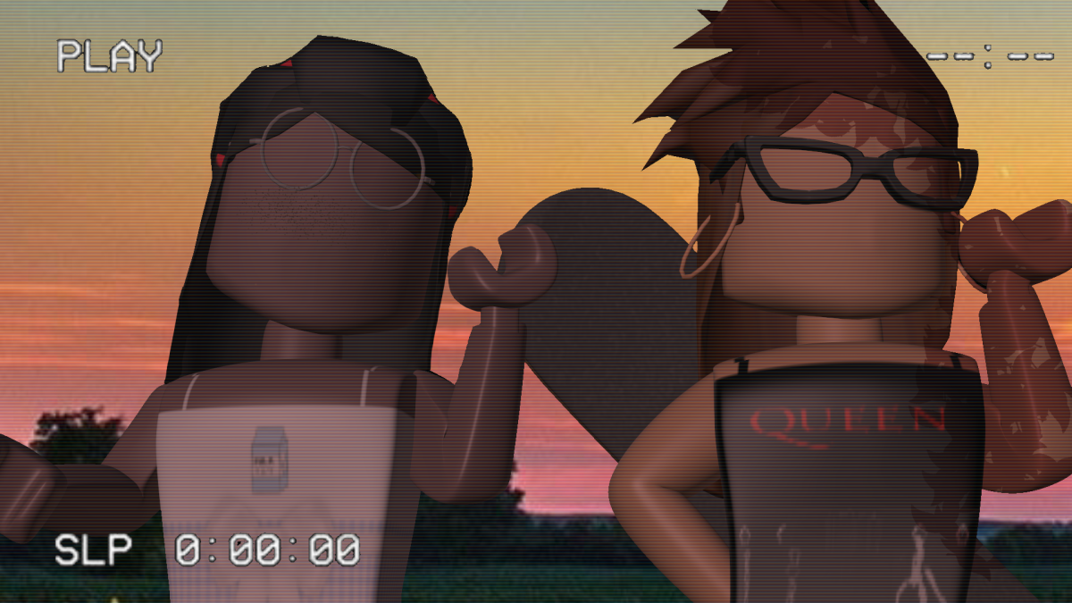 Две РОБЛОКС девочки подруги