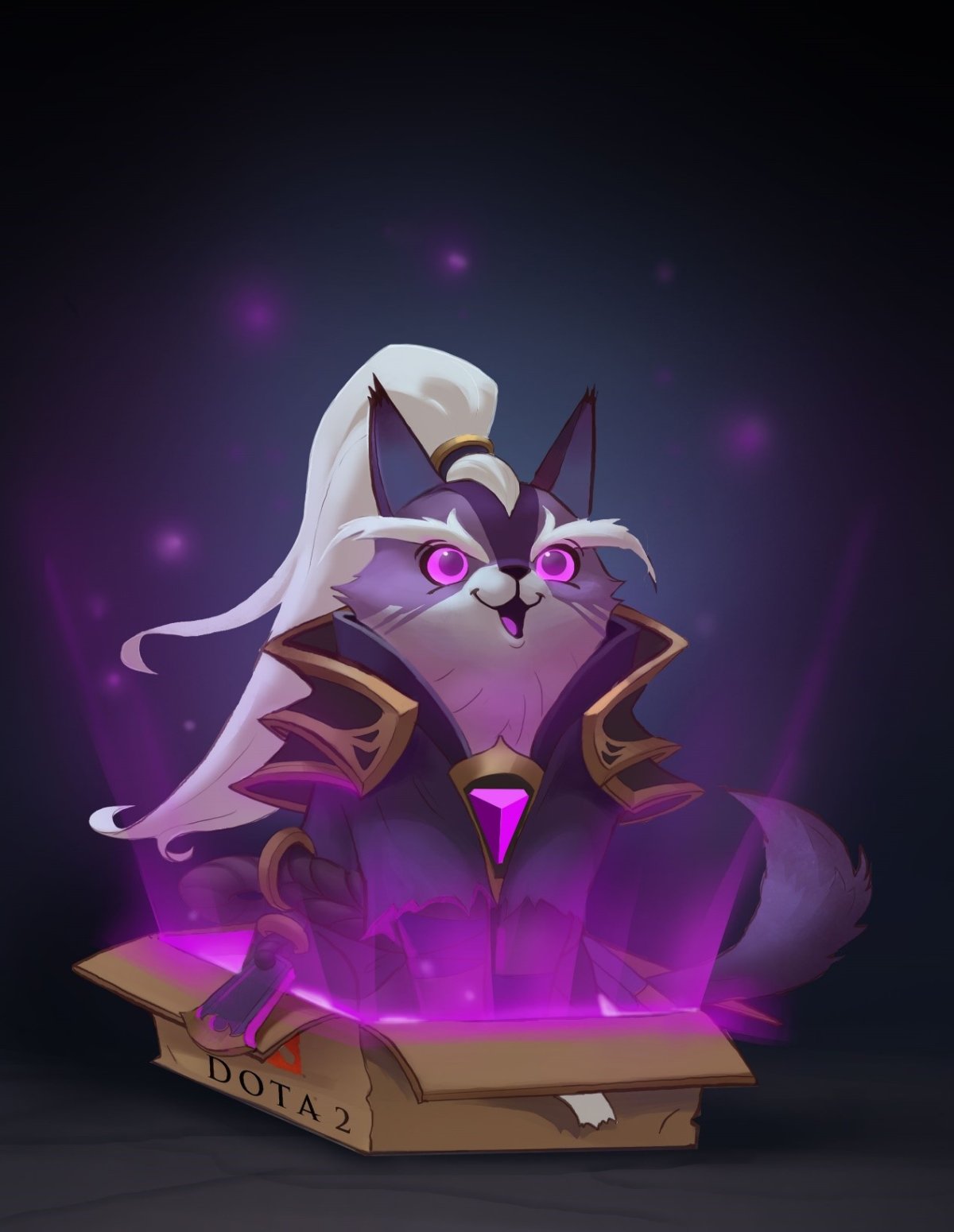 Кот ИНВОКЕР дота 2