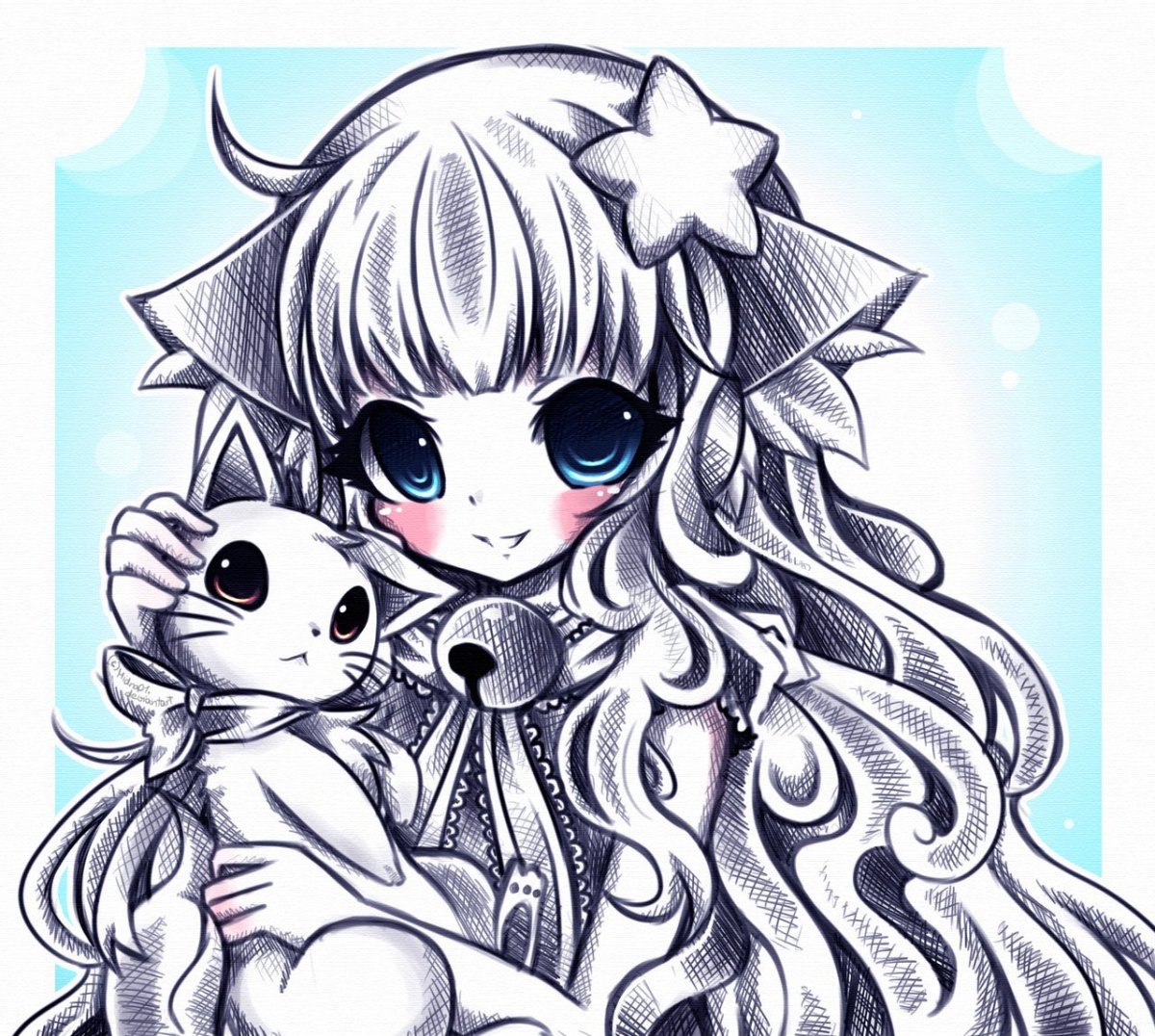 Аниме котики девушки