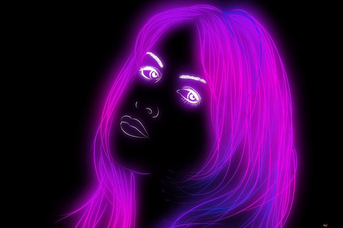 Неоновые обои