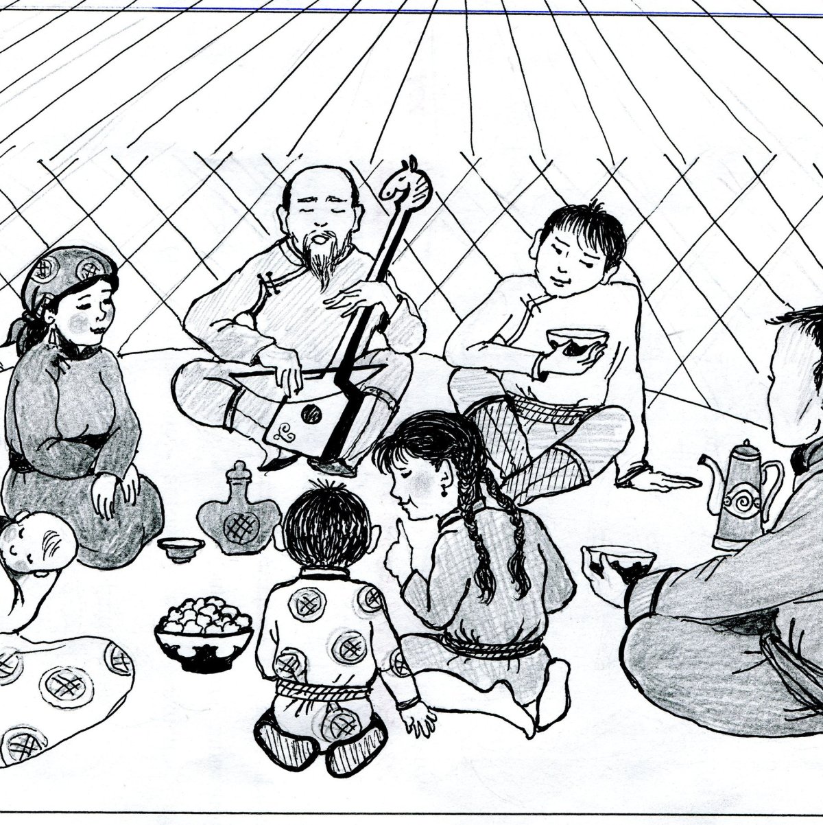 Рисунки к празднику Шагаа