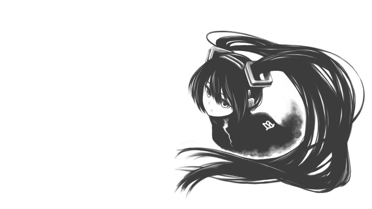 Аниме на черном фоне