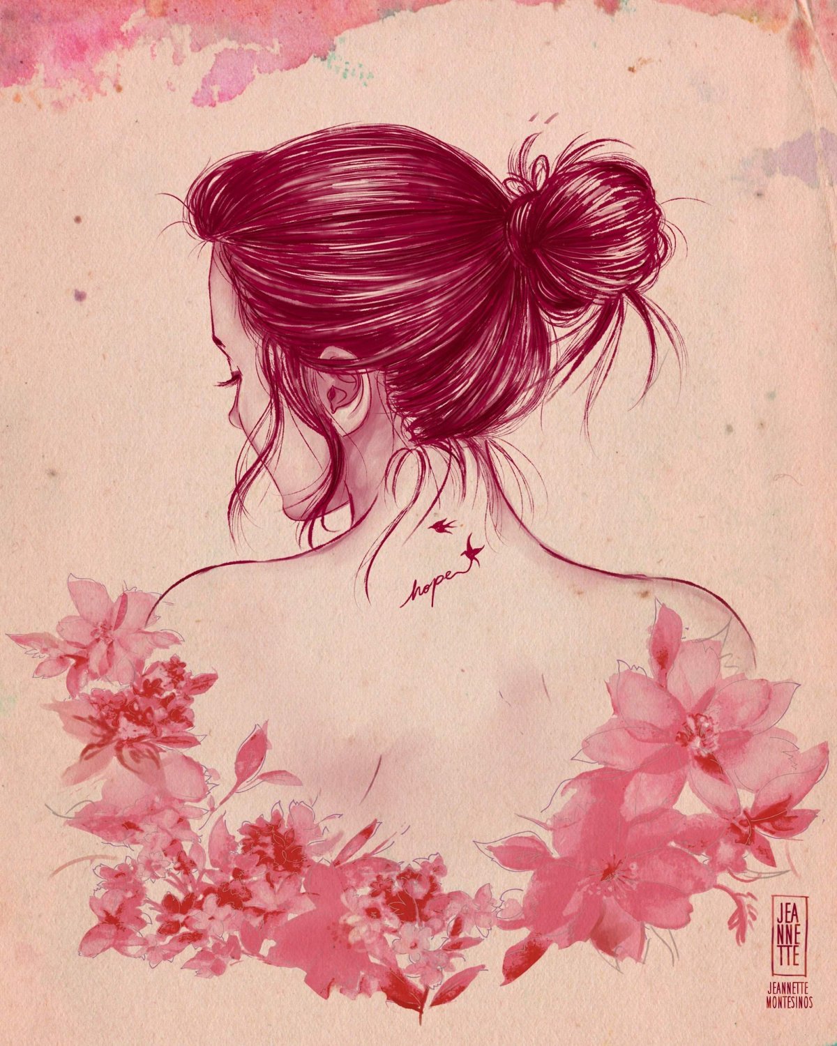 Аниме девочка с венком