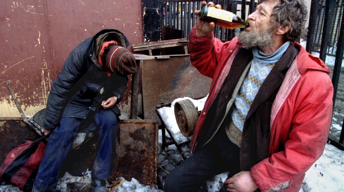 Алкаш мультяшный