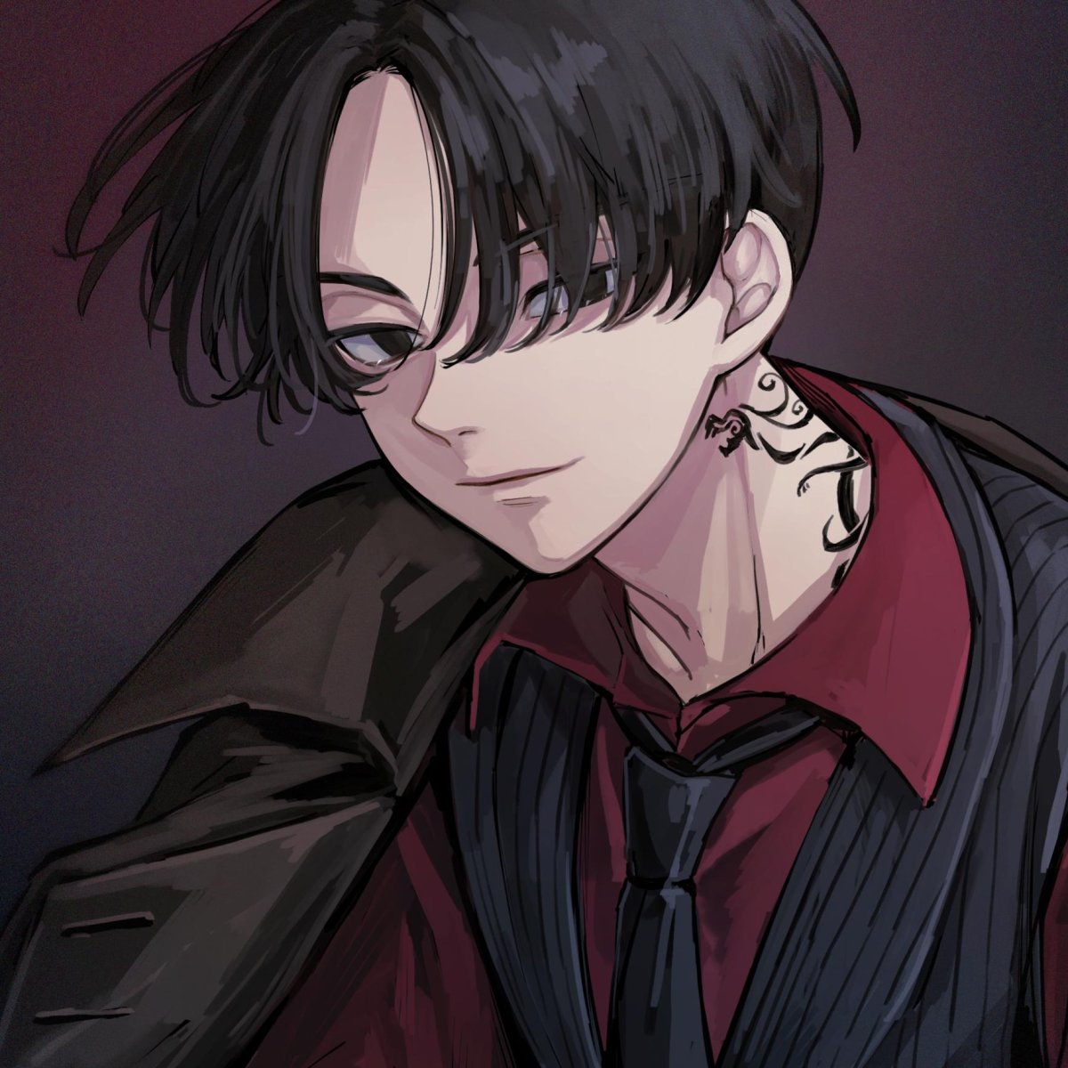 Сано Манджиро с черными волосами Токийские Мстители