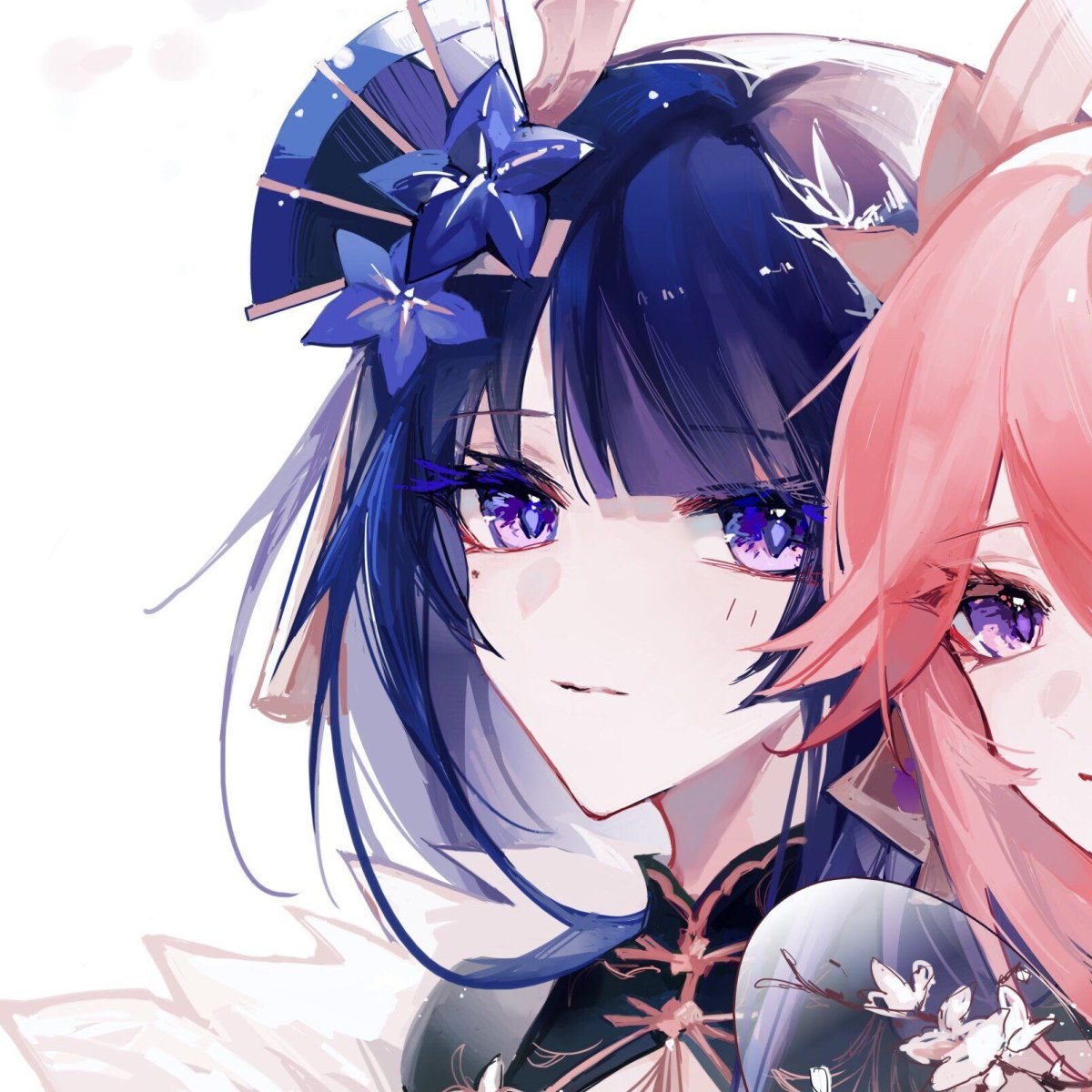 Райден и Яэ Мико парные авы