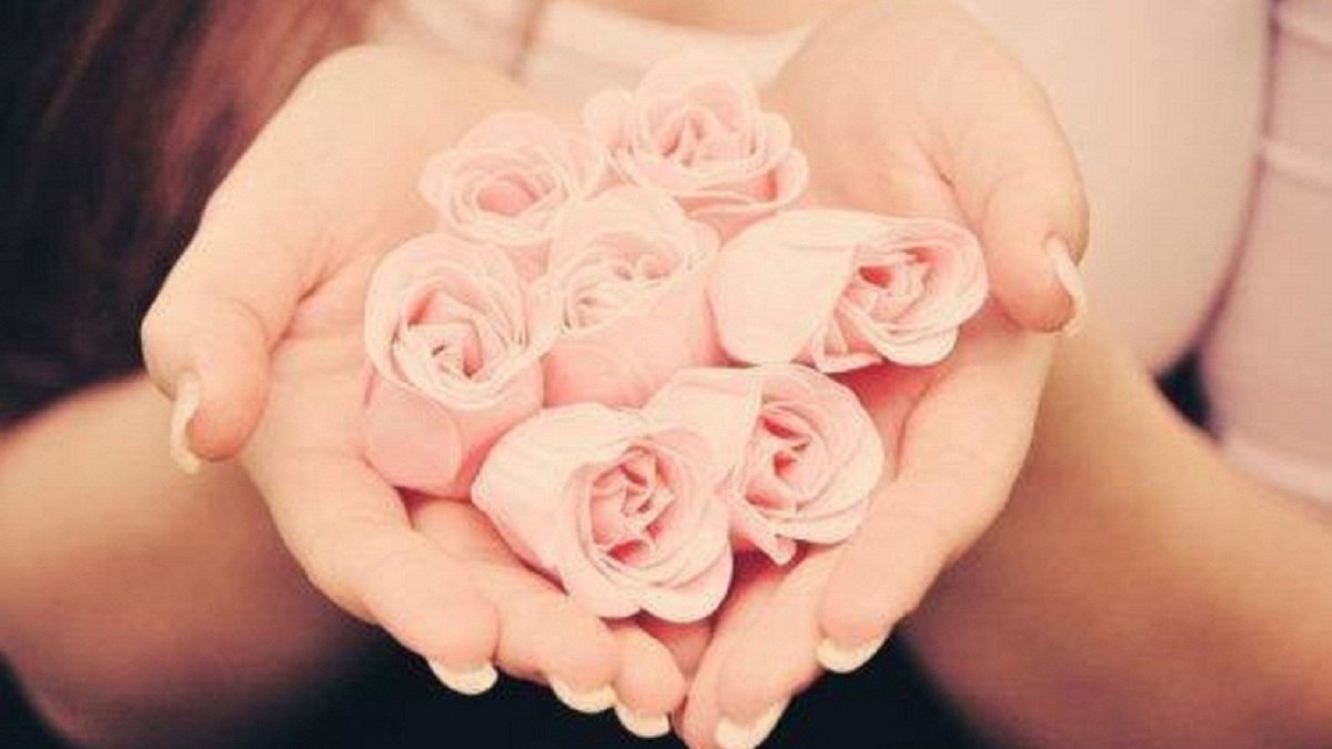 Нежные розы для девушки