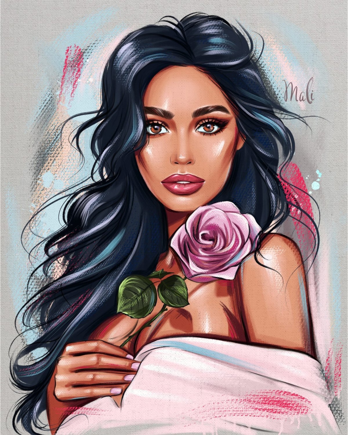 Девушка рисунок