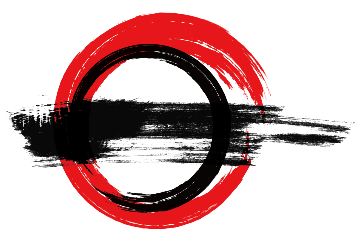 Черный белый красный