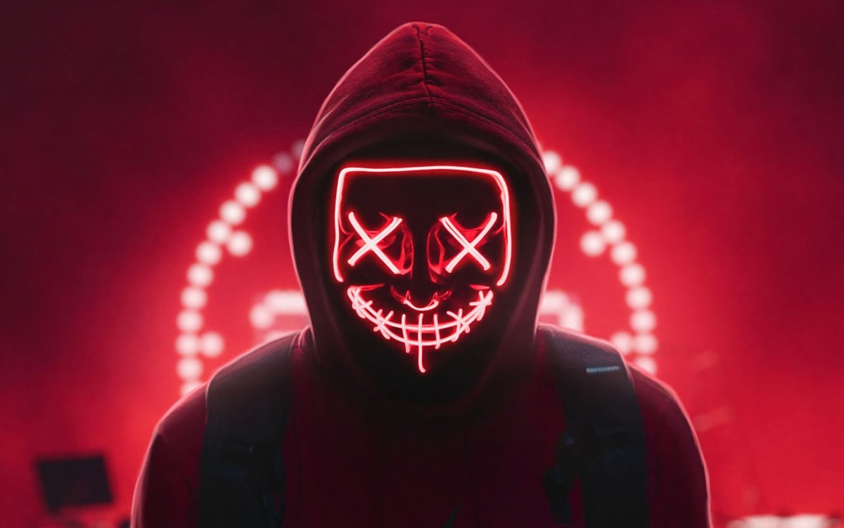 Красная аватарка