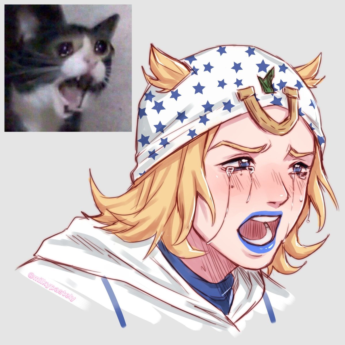 Джонни Джостар черно белый